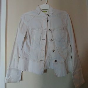White jean jacket
